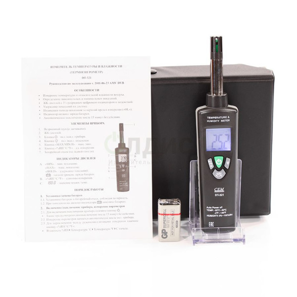 Цифровой гигро-термометр CEM DT-321