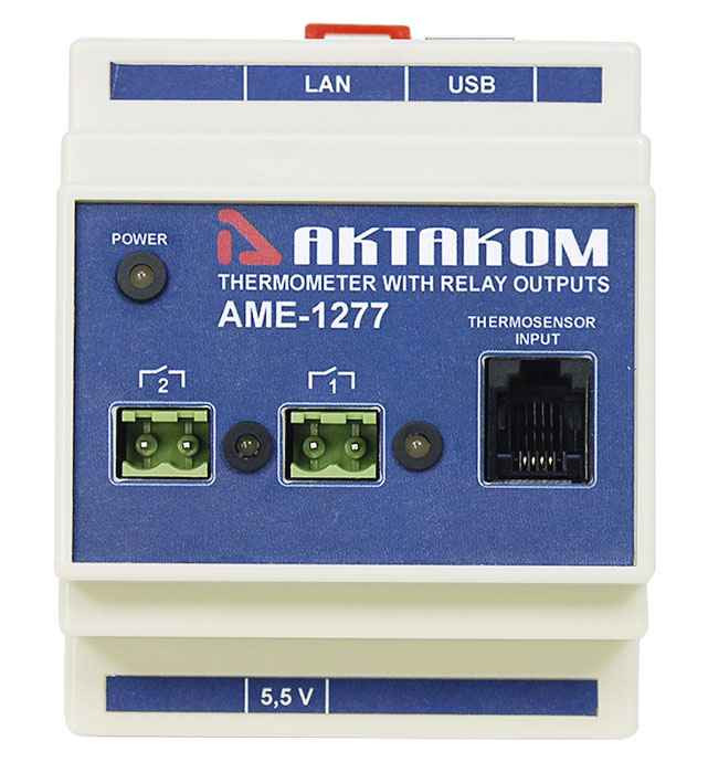 АМЕ-1277 Контроллер с USB/LAN/Web доступом (2 релейных канала)