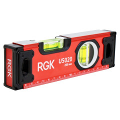 Пузырьковые уровни RGK серии U5 с магнитом, 20–200 см