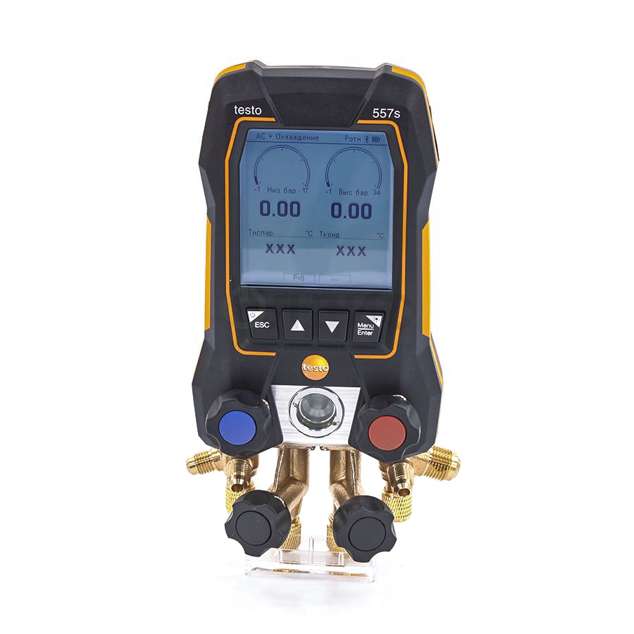 Testo 557s Комплект 1 - Умный цифровой манометрический коллектор и беспроводные зонды вакуума и температуры