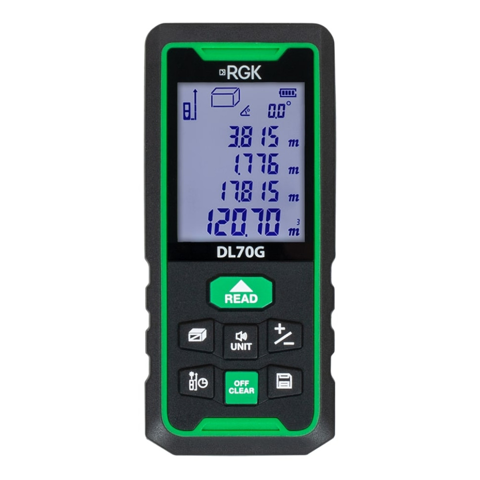 Лазерный дальномер RGK DL70G с зелёным лучом