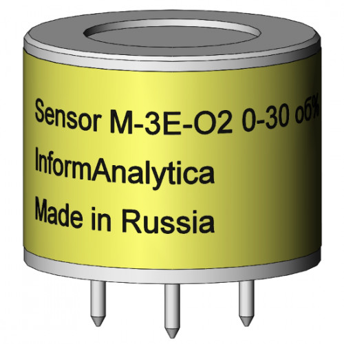 Сенсор М-3Е-О2 0-30% об. (электрохимический, малогабаритный)