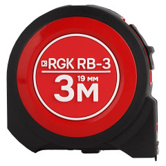Рулетка измерительная RGK RB-3 с широкой лентой, 3 м