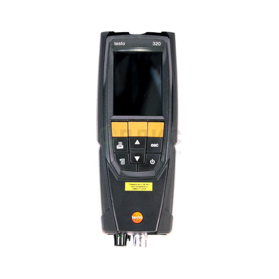 Комплект газоанализатора testo 320. Включая зонд отбора пробы (0660 9741), блок питания (0554 1104), запасные фильтры зонда (0554 0440), кейс (0516 3334)