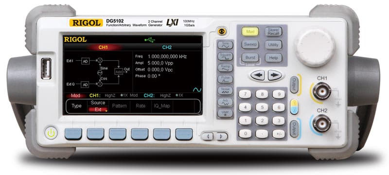 Генератор сигналов произвольной формы RIGOL DG5102