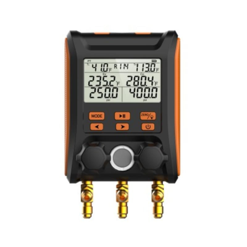 Elitech MS-1000 манометрический коллектор цифровой двухвентильный для заправки фреона