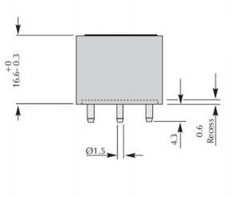 Сенсор 3-х электродный компактный 4 Series 4CL на хлор (Cl2, 0-100 ppm)