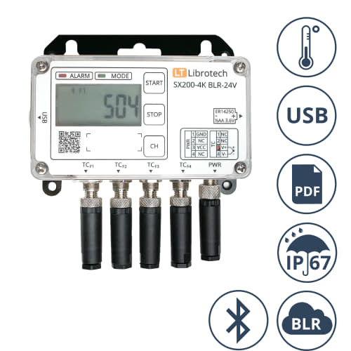 Измеритель-регистратор (логгер) температуры Librotech SX200-4K BLR-24V