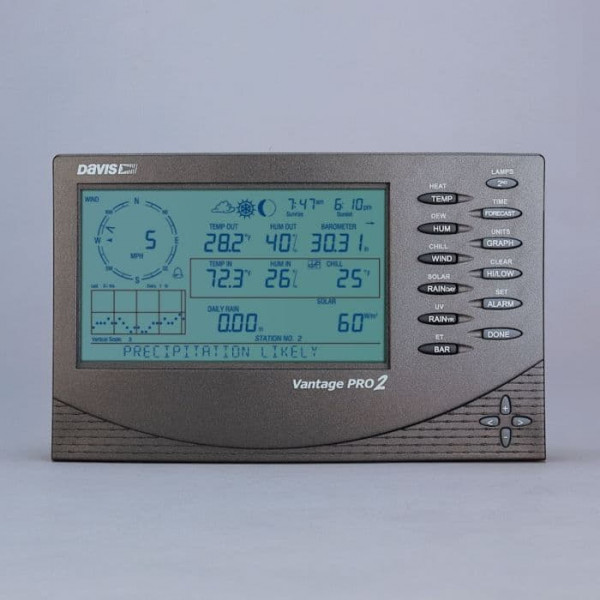 6312EU Беспроводной блок управления метеостанцией DAVIS Instruments с ЖК дисплеем