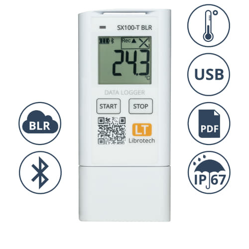 Измеритель-регистратор (логгер) температуры Librotech SX100-T BLR (Bluetooth Long Range)