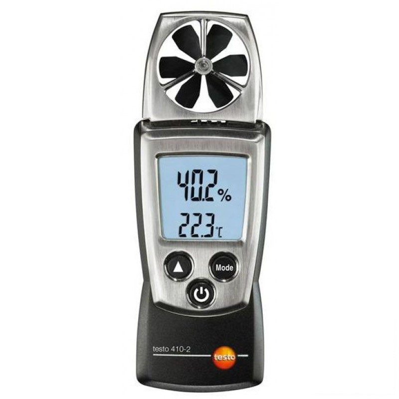 Testo 410-2 карманный анемометр с крыльчаткой и сенсором влажности (0560 4102)