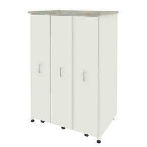 Шкаф 3 выдвижные вертикальные секции 930x630x1350 ЛБ СМ
